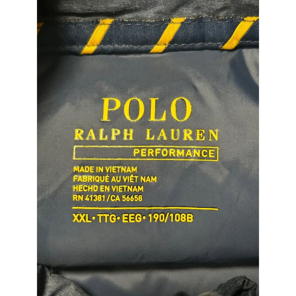 Polo Ralph Lauren Performance‎ Mens 750 Fill Down Puffer Vest Blue XXL 2XL